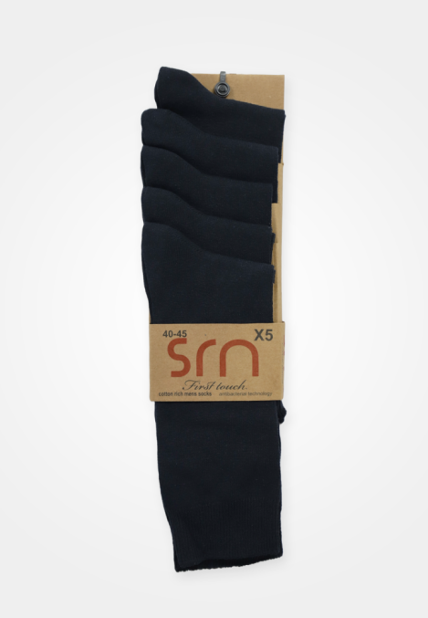 Set 5 perechi șosete bărbați, subțiri, înalte,confortabil, bleumarin ,Engros